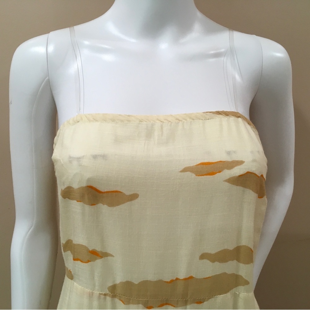 True Destinations Maxi Dress Palm Scenic Strapless Coverup Tropical Women S New - Picture 3 of 6